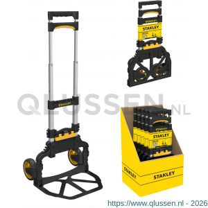 Stanley steekwagen vouwbaar aluminium 70 kg met basket houder SXWT-FT501 PDQ 83.500.49