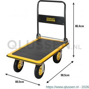 Stanley Fatmax platformwagen-plateauwagen staal 350 kg FXWT-704 83.500.75