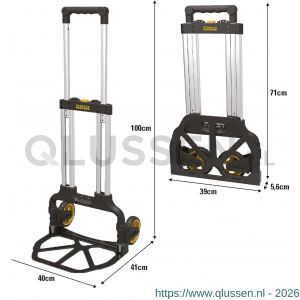 Stanley Fatmax steekwagen vouwbaar aluminium 70 kg FXWT-705 83.500.76