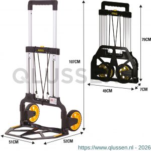 Stanley Fatmax steekwagen vouwbaar aluminium 125 kg FXWT-706 83.500.77