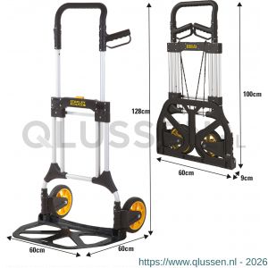 Stanley Fatmax steekwagen vouwbaar aluminium 200 kg FXWT-707 83.500.78