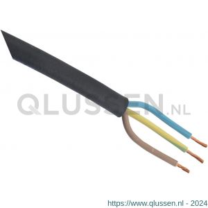 Rubber kabel glad 3x1.0 mm2 10 m zwart 03.006.95