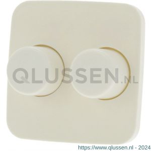 Bush-Jaeger SI centraalplaat-knop duodimmer inbouw afdekraam crème 54.050.86