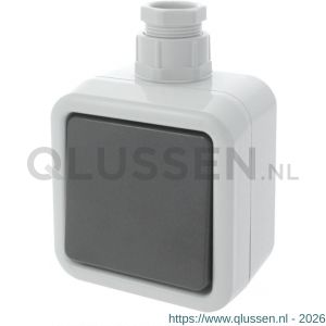 Peha schakelaar opbouw wissel grijs wartel M20 66.028.01