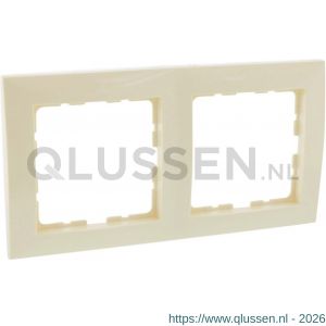 Berker S1 afdekraam inbouw 2-voudig crème 66.032.22