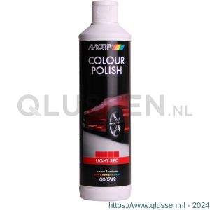 MoTip conditioneringsvloeistof Car Care Colour Polish polijstmiddel Light Red lichtrood 500 ml 749