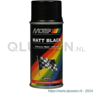 MoTip lakspray Rallye zwart mat 150 ml 106