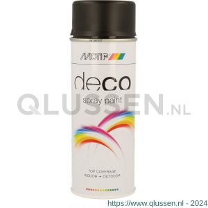 MoTip Colourspray lakspray dekkend mat RAL 9005 diep zwart 400 ml 1601