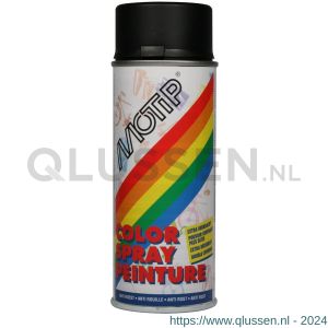 MoTip Colourspray lakspray dekkend zijdeglans RAL 9005 diep zwart 400 ml 1659