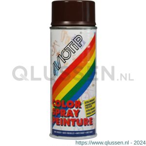 MoTip Colourspray lakspray dekkend hoogglans RAL 8017 chocolade bruin 400 ml 1694