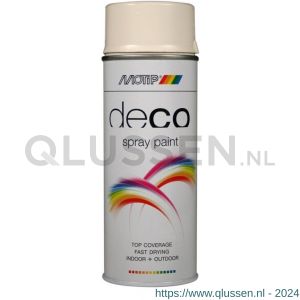 MoTip Colourspray lakspray dekkend hoogglans RAL 9001 creme-wit 400 ml 1695