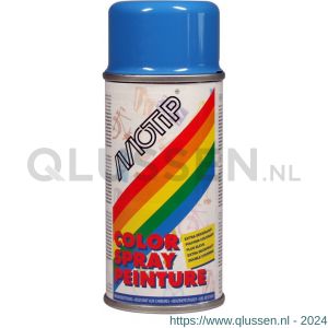 MoTip Colourspray lakspray dekkend hoogglans RAL 5015 hemelsblauw 150 ml 21608