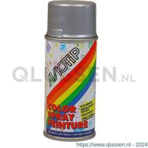 MoTip Colourspray lakspray dekkend hoogglans RAL 9006 zilver 150 ml 21615