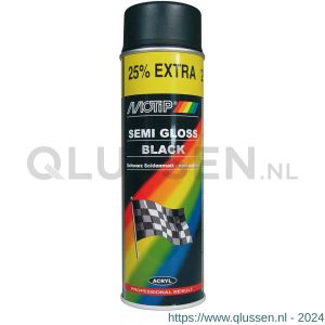 MoTip lakspray Rallye zwart zijdeglans 500 ml 4001