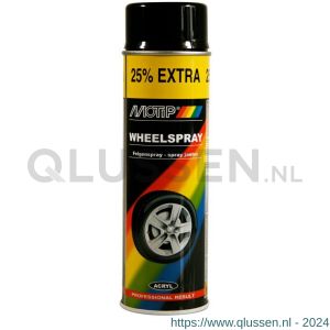 MoTip velgenlak wielspray zwart mat 500 ml 4019