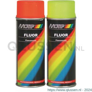 MoTip fluorescerende lakverf dekkend geel mat 400 ml 4022