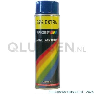 MoTip lakspray Universeel Rallye RAL 5010 blauw hoogglans 500 ml 4106