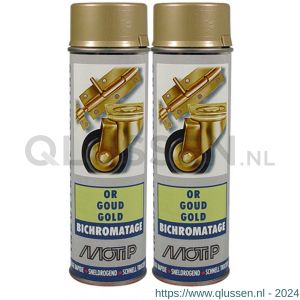 MoTip lakverf dekkend Industrial Bi-Chromatage spray 500 ml 7305