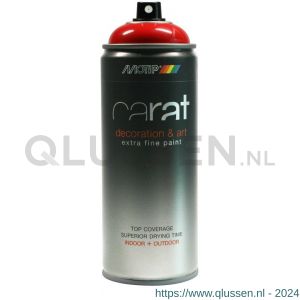 MoTip lakspray Carat hoogglans Traffic Red verkeersrood 400 ml 8018