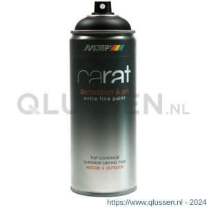 MoTip lakspray Carat Traffic Black Matt mat verkeerszwart 400 ml 8028