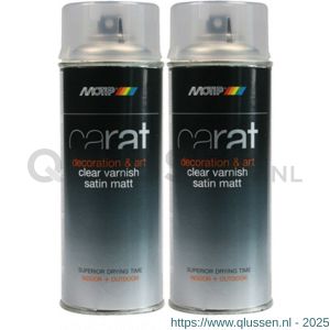 MoTip blanke lak Carat Clear varnish satin matt transparant zijdeglans 400 ml 8103