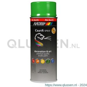 MoTip Crafts lakspray dekkend RAL 6018 groen hoogglans 400 ml 103506