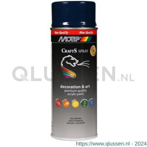 MoTip Crafts lakspray dekkend RAL 5003 blauw hoogglans 400 ml 107986