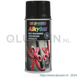 Dupli-Color roestbeschermingslak Alkyton RAL 9005 hoogglans 150 ml spuitbus 269790ER