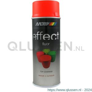 MoTip fluorescerende lak Deco Effect Fluorescent Red-Orange rood 400 ml 302301