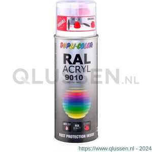 Dupli-Color lakspray RAL 9010 helder wit mat 400 ml 349805