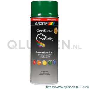 MoTip Crafts lakspray dekkend RAL 6029 groen hoogglans 400 ml 696107