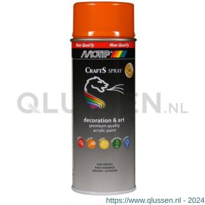 MoTip Crafts lakspray dekkend RAL 2000 oranje hoogglans 400 ml 696236