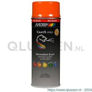 MoTip Crafts lakspray dekkend RAL 2003 oranje hoogglans 400 ml 696237