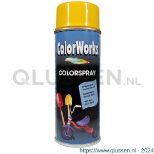 ColorWorks lakverf Colorspray sunshine yellow RAL 1021 400 ml 918503