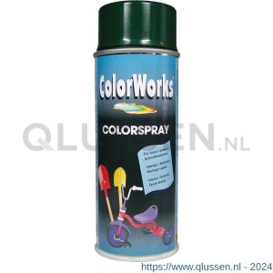 ColorWorks lakverf Colorspray forest green RAL 6009 400 ml 918512