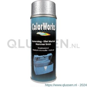 ColorWorks hamerslag lakspray zilver 400 ml 918535