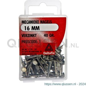 Deltafix mecanieke nagels verzinkt 16 mm 40 g 11154