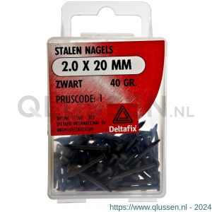 Deltafix stalen nagel standaard zwart 2.0x20 mm 40 g 11160
