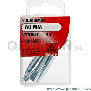 Deltafix voloduim verzinkt 60 mm blister 4 stuks 11175