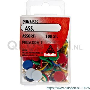 Deltafix punaise assorti blister 100 stuks 11191