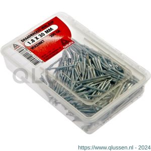 Deltafix draadnagel verloren kop verzinkt 1.8x30 mm DIN 1152 200 g 11784