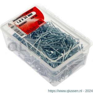 Deltafix draadnagel verloren kop verzinkt 1.8x30 mm DIN 1152 450 g 11785