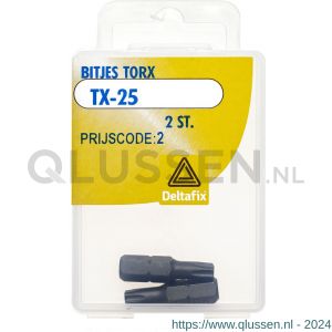 Deltafix bitje Torx TX 25 blister 2 stuks 12325