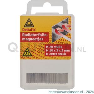 Deltafix radiatorfolie-magneten nikkel 10x3x2 mm blister 20 stuks 144