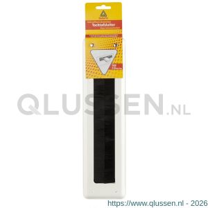 Deltafix brievenbusafdichting met borstel luxe zonder klep aluminium wit 223