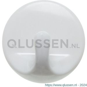 Deltafix wandhaak voor handdoek zelfklevend rond wit 35 mm 24474