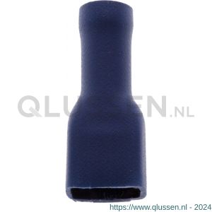 Deltafix kabelschoen vrouw geisoleerd blauw 6.3 mm doos 50 stuks 26112