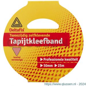 Deltafix bevestigingstape dubbelzijdig zelfklevend tapijttape standaard 5 m x 50 mm 259