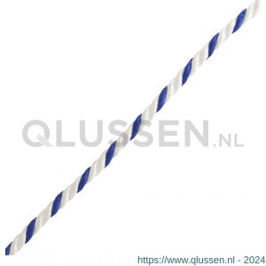 Deltafix touw multilon 3 strengs wit blauw 40 m 8 mm 59924