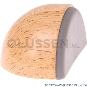 Protect-It deurstopper schroefbaar type Moon beuken look D 45 x H 25 mm 40870